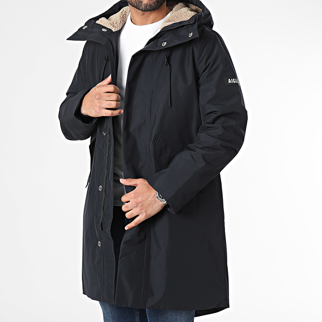 Aigle Parka Capuche Gore Tex AQ171 Bleu Marine