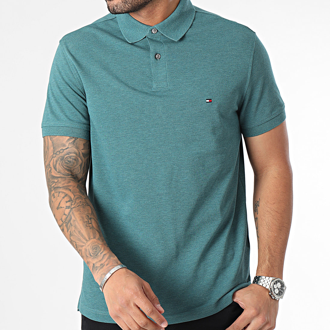 Tommy Hilfiger Polo Manches Courtes Regular 1985 7770 Vert