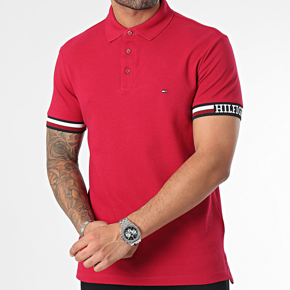 Tommy hilfiger polo bordeaux sales