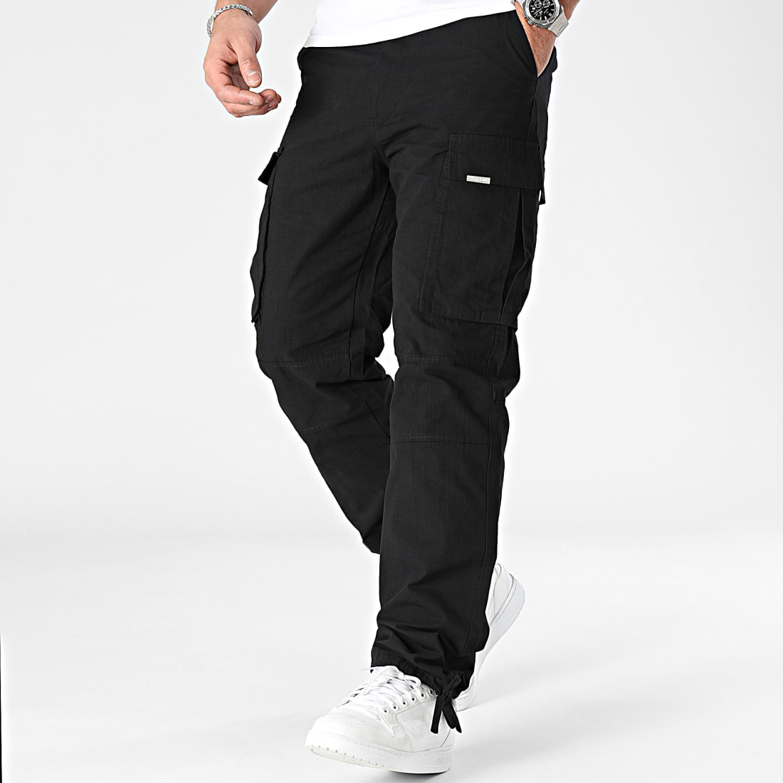 Sixth June Pantalon Cargo Noir LaBoutiqueOfficielle