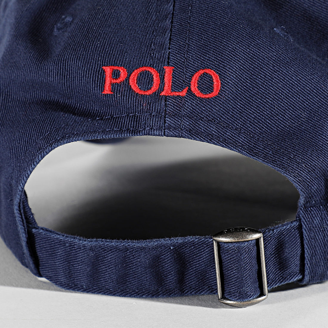 casquette bleu marine Ralph Lauren avec logo multicolore sur le devant