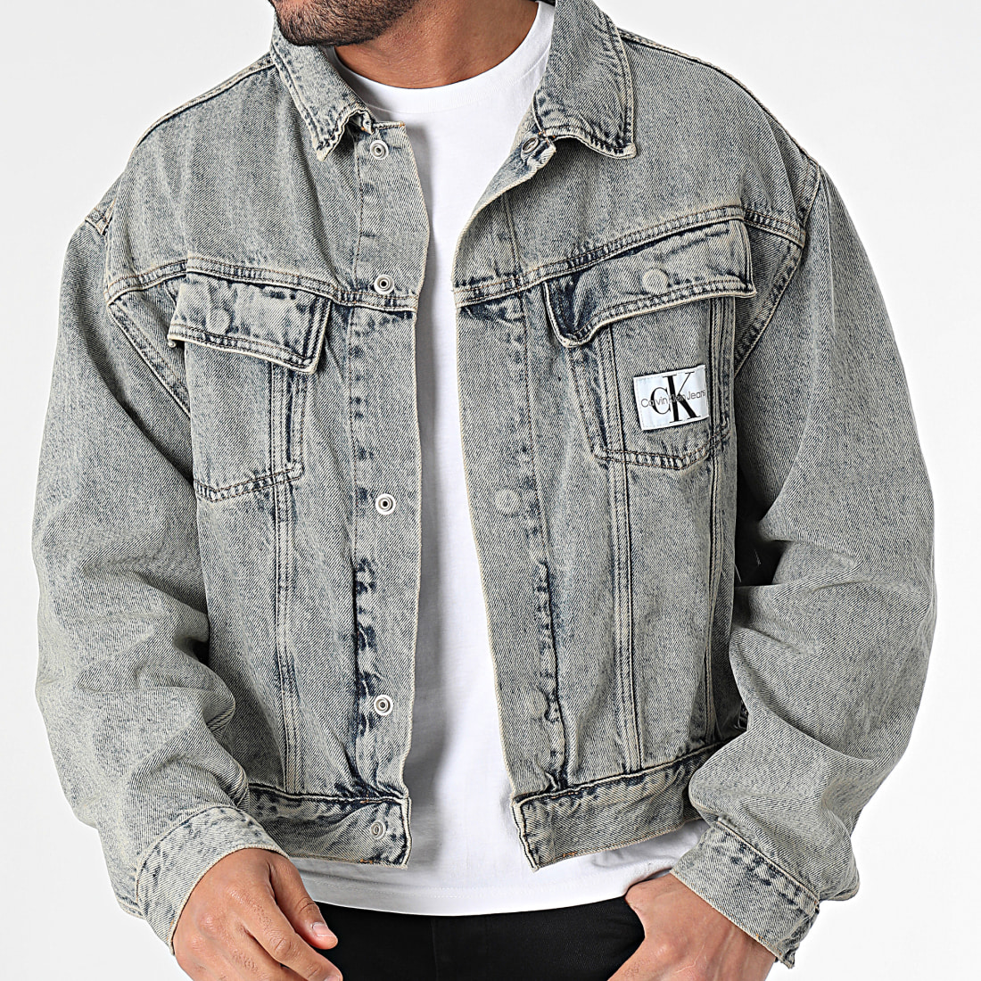 Veste calvin klein 2025 bleu