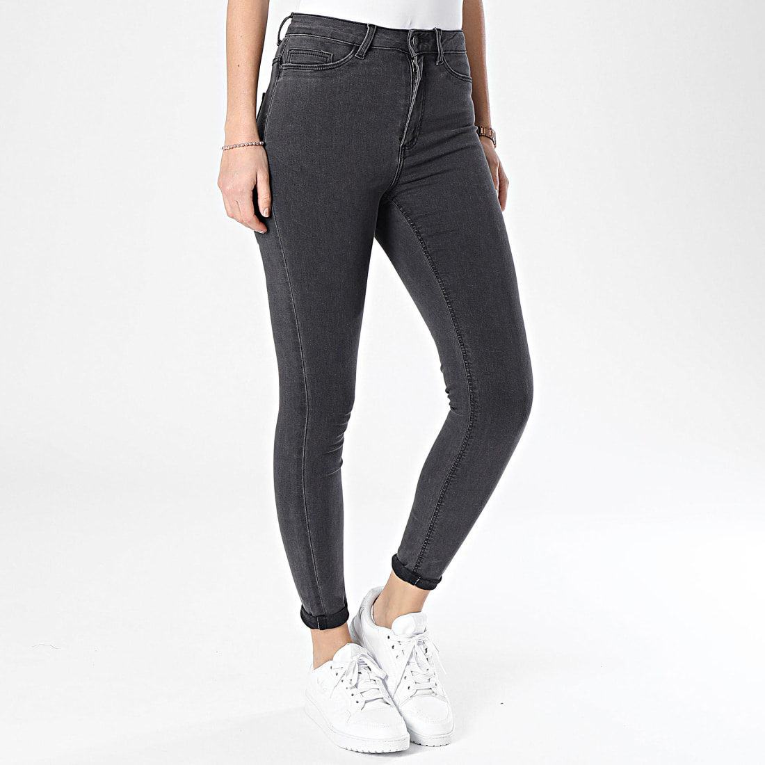 Jean gris clearance anthracite femme