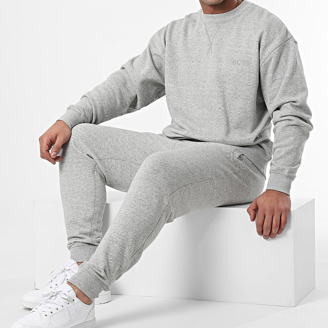BOSS Ensemble Sweat Crewneck Et Pantalon Jogging Cozy Long