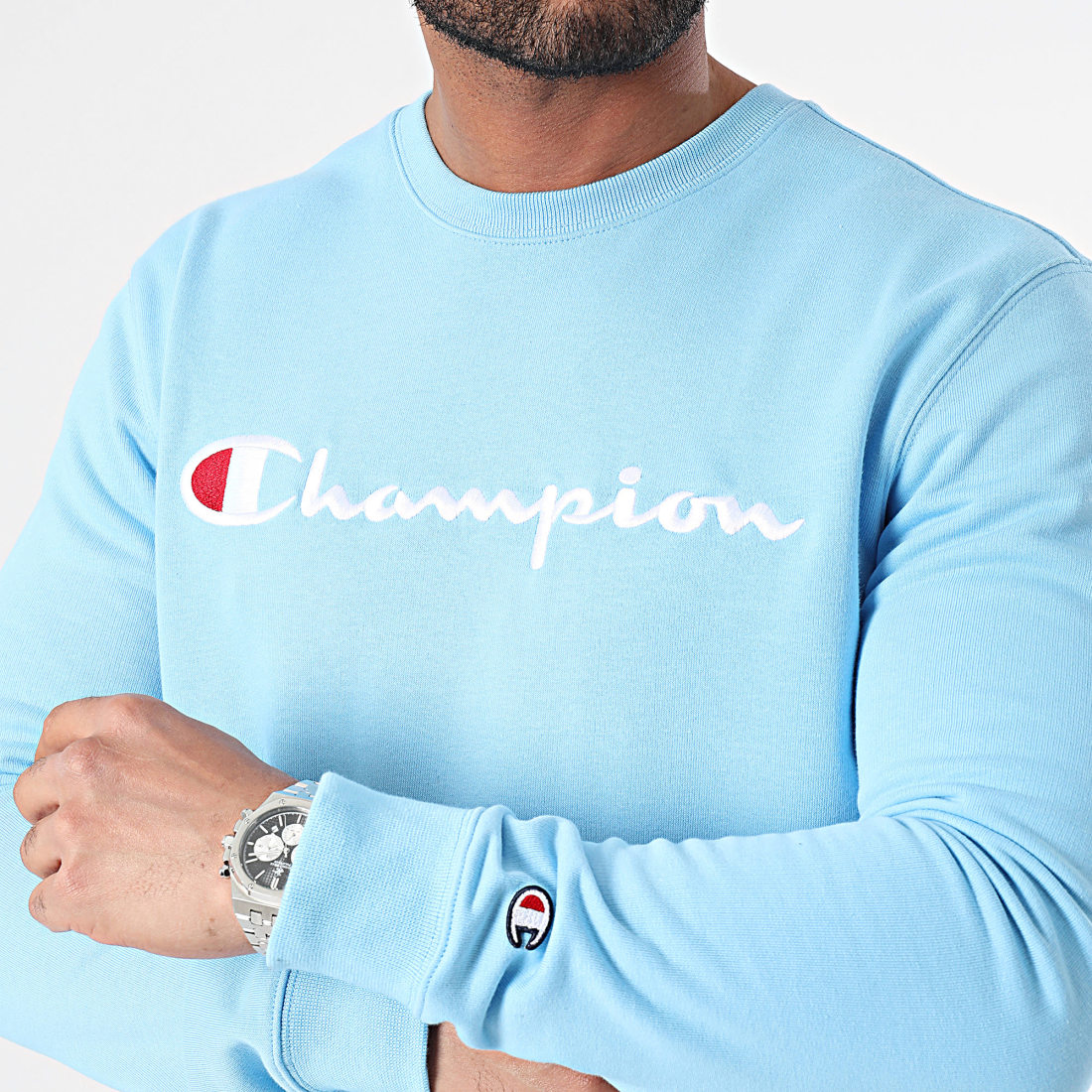 Pull champion bleu 2025 clair