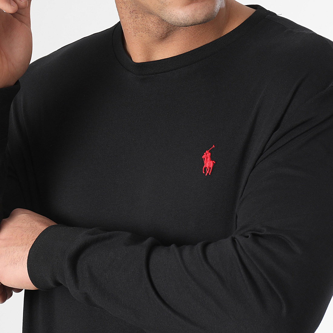 Polo Ralph Lauren Tee Shirt Manches Longues Original Player Noir