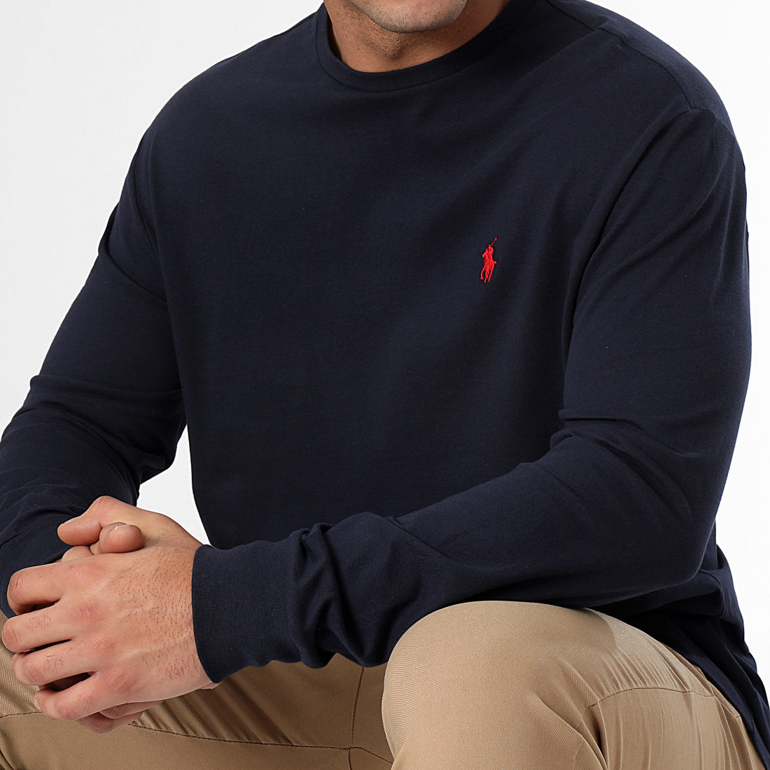 Tee shirt a 2025 manche longue ralph lauren