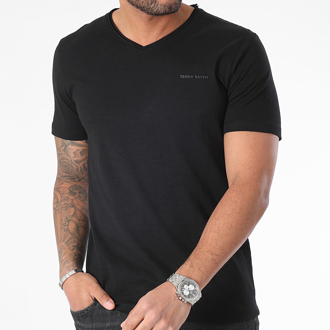 Teddy Smith Tee Shirt Gildas 11016810D Noir