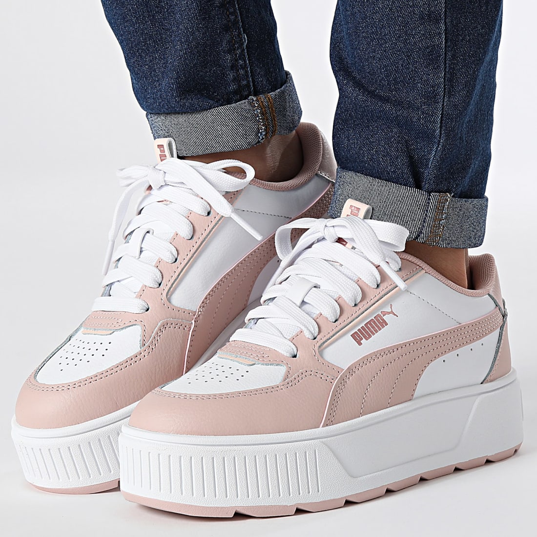 Puma basket femme shop rose