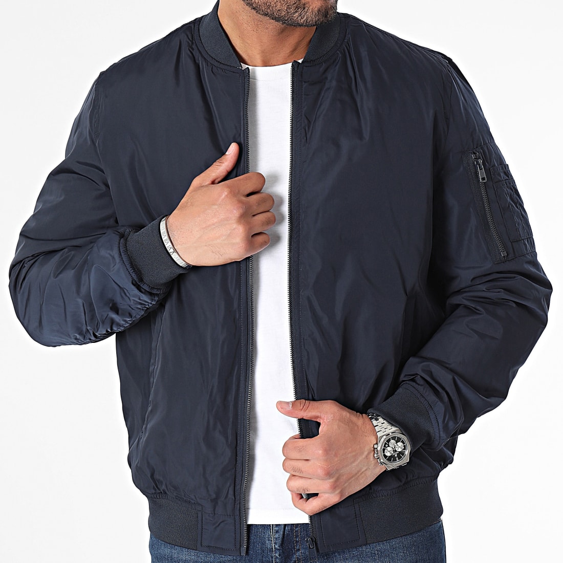 Bomber bleu hotsell marine