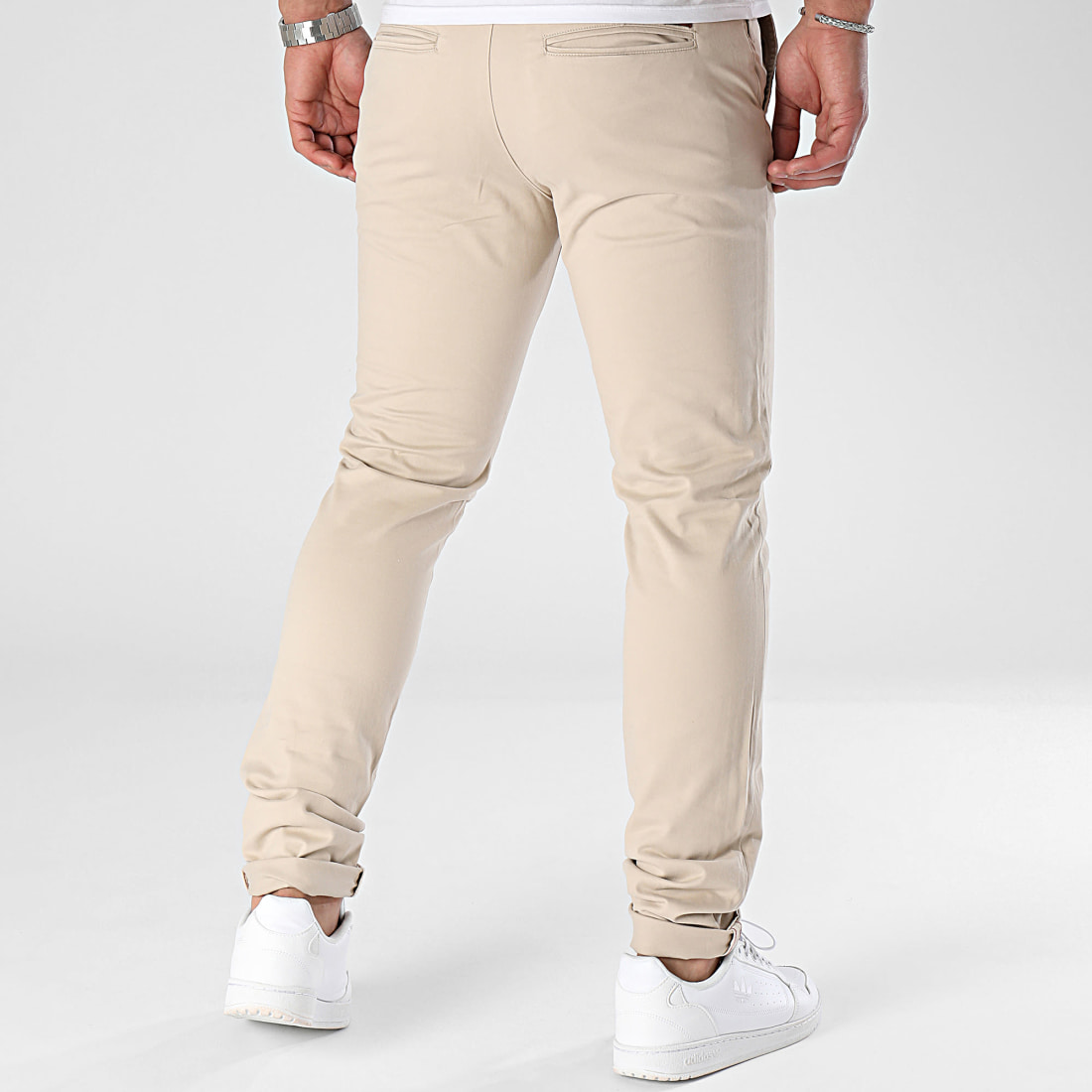 Jack And Jones Pantalon Chino Slim Marco Bowie Beige