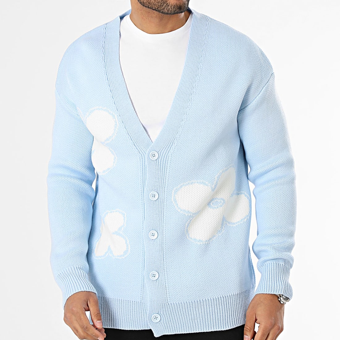 Cardigan deals bleu clair
