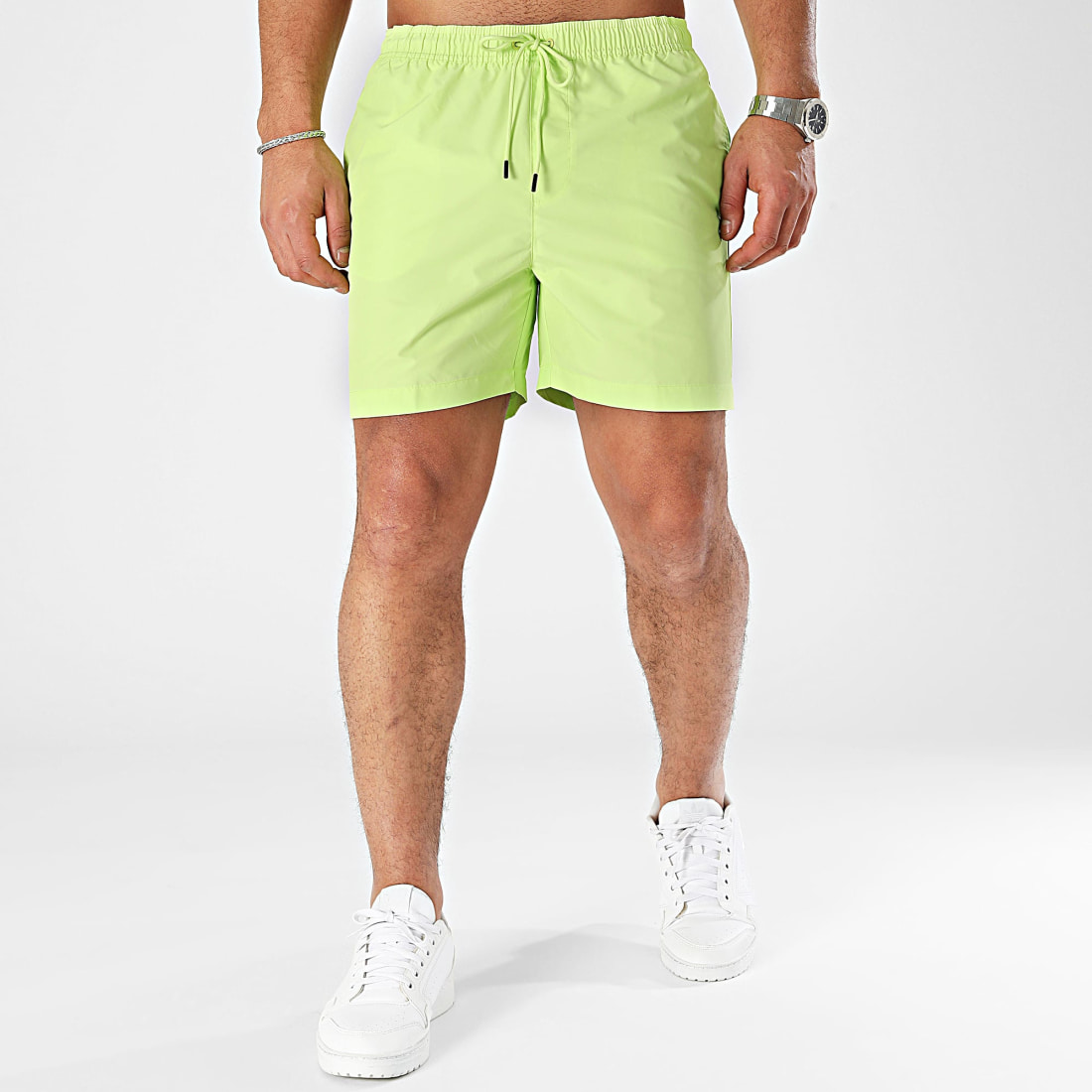 short calvin klein jaune fluo