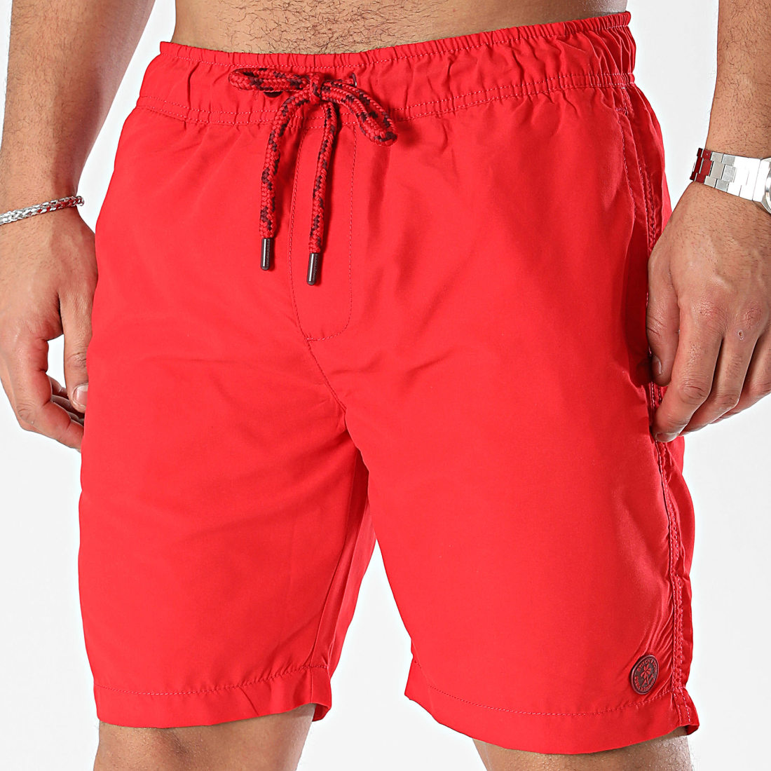 Short de bain rouge sales
