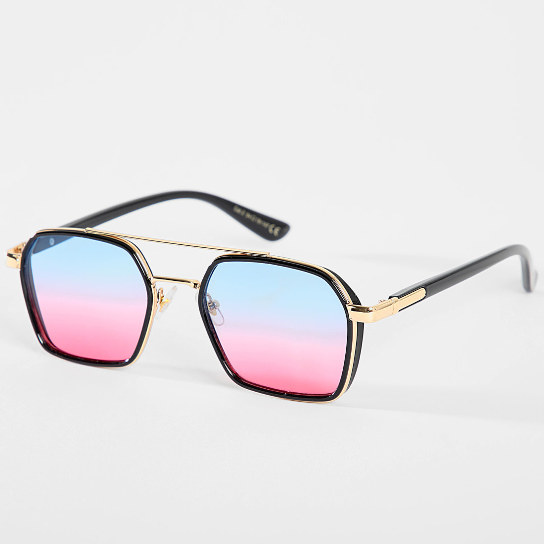 LBO Lunettes De Soleil Bleu Rose D grad Dor