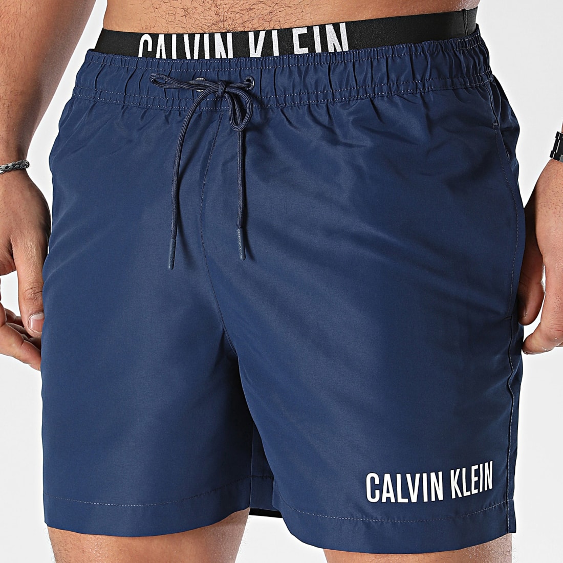 Short de bain calvin klein bleu store