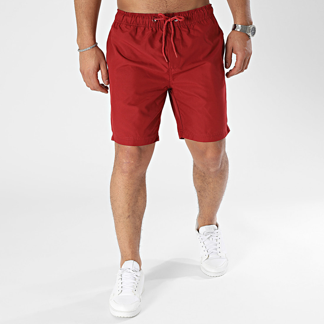 Short de cheap bain bordeaux