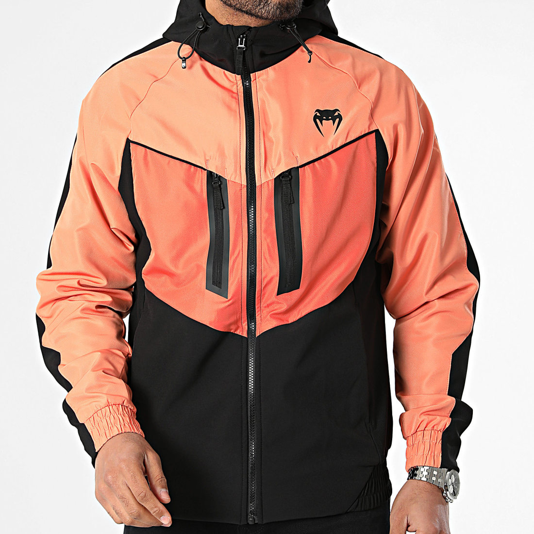 Venum Veste Zipp e Capuche Laser 3.0 Track 05101 Orange Noir