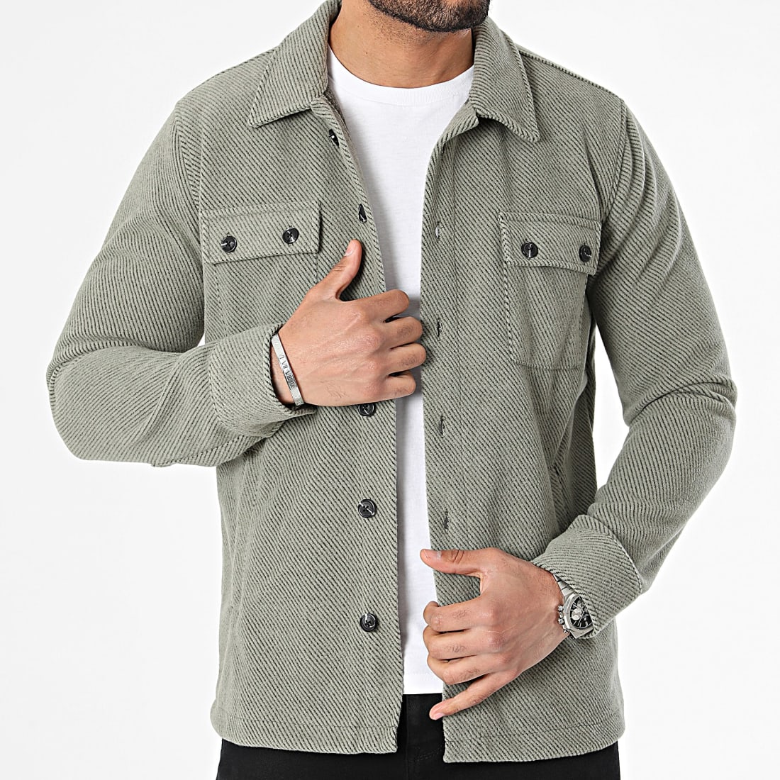Veste discount vert kaki