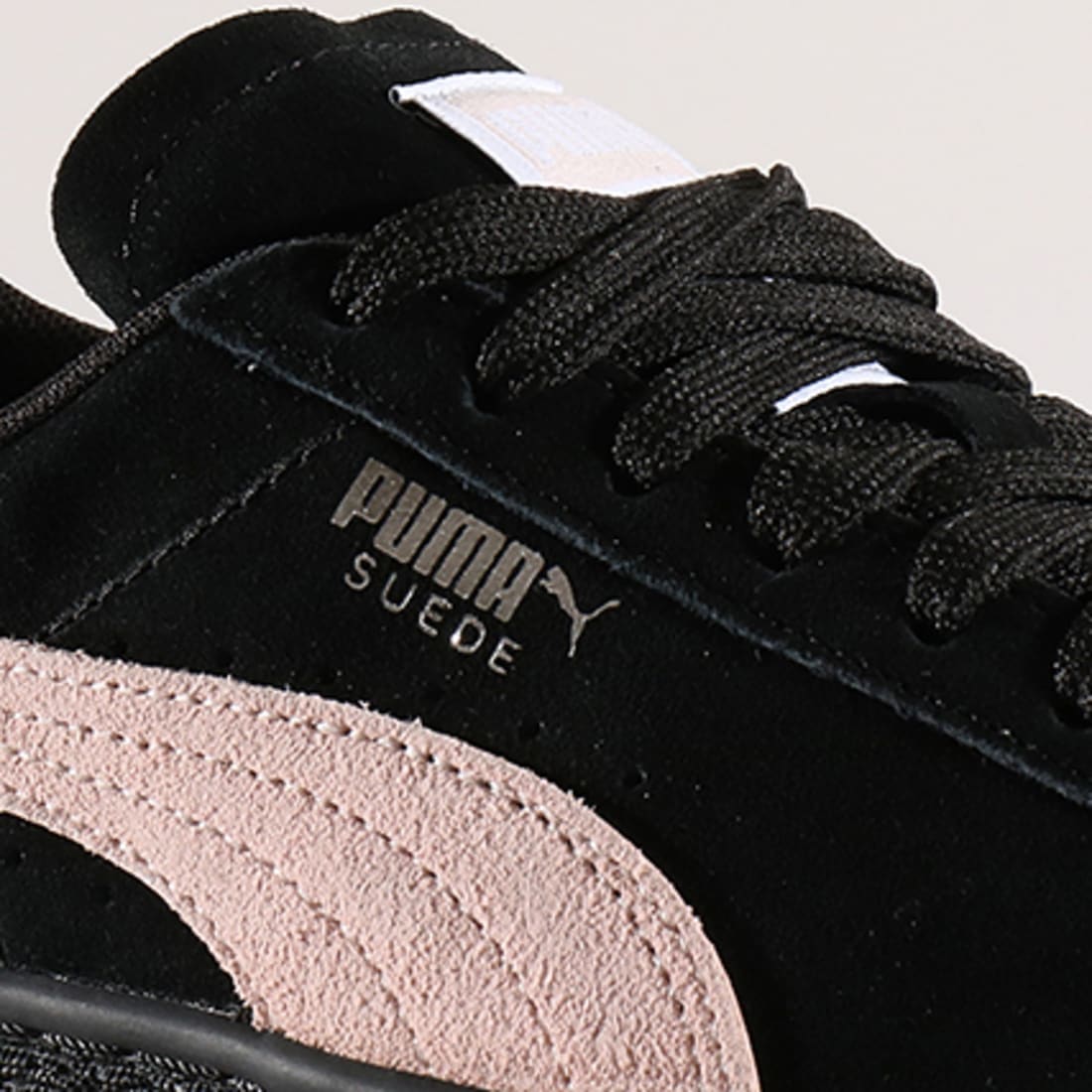 Puma suede black on sale pearl