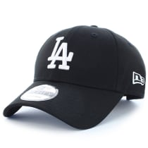 New Era - Casquette League Essential 9Forty Los Angeles Dodgers Noir Blanc