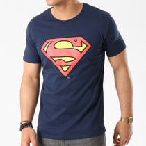 DC Comics - Tee Shirt Superman Logo Bleu Marine