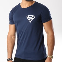 DC Comics - Tee Shirt Back Logo Bleu Marine
