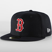 New Era - Casquette Fitted 59Fifty AC Perf 12572847 Bosotn Red Sox Bleu Marine