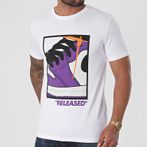 Luxury Lovers - Tee Shirt Released Blanc Violet
