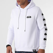 DC Comics - Sweat Capuche BW Chest And Sleeve Blanc