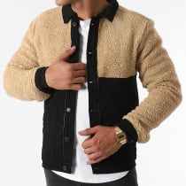 Black Industry - Veste Jean 5925 Noir Beige