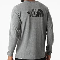 The North Face - Tee Shirt Manches Longues A2TX1 Gris Anthracite Chiné