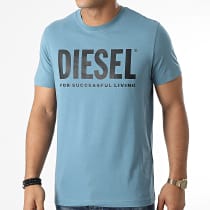 Diesel - Tee Shirt Diegos Ecologo A02877-0AAXJ Bleu Clair