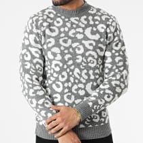 Uniplay - Pull Leopard HE-549 Gris