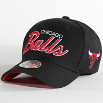 Mitchell and Ness - Casquette Snapback Team Script 2 Stretch Chicago Bulls Noir