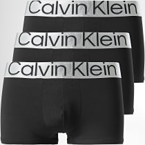 Calvin Klein - Lot De 3 Boxers Reconsidered Steel NB3074A Noir Argent