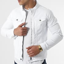 Black Industry - Veste Jean FR2315 Blanc