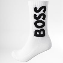 BOSS - Paire De Chaussettes QS Rib 50467748 Blanc