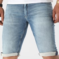 Teddy Smith - Short Jean Scotty 3 Bleu Denim