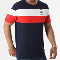 FFF - Tee Shirt Bleu Marine Blanc Rouge