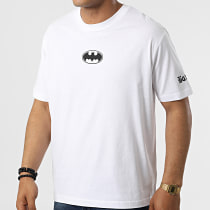 DC Comics - Tee Shirt Oversize Large Chest Logo Blanc Noir