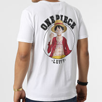 One Piece - Tee Shirt Luffy Back Blanc