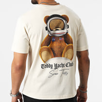 Teddy Yacht Club - Collab NASA Tee Shirt Oversize Space Teddy Moon Beige