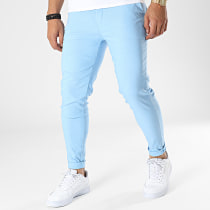 Frilivin - Pantalon Chino Slim Bleu Ciel