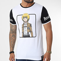 Attaque des Titans - Tee Shirt Armin Blanc Noir