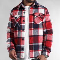 LBO - Surchemise A Carreaux 0102 Bleu Marine Blanc Rouge