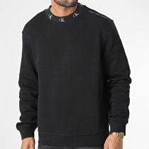 Calvin Klein - Sweat Crewneck Logo Jacquard 1901 Noir