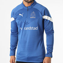 Puma - Sweat Col Zippé OM 767284 Bleu