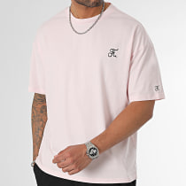 Final Club - Tee Shirt Oversize Large Avec Broderie 1064 Rose pale