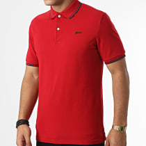 Superdry - Polo Manches Courtes M1110344A Rouge